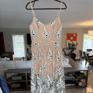 Floral see through gown
